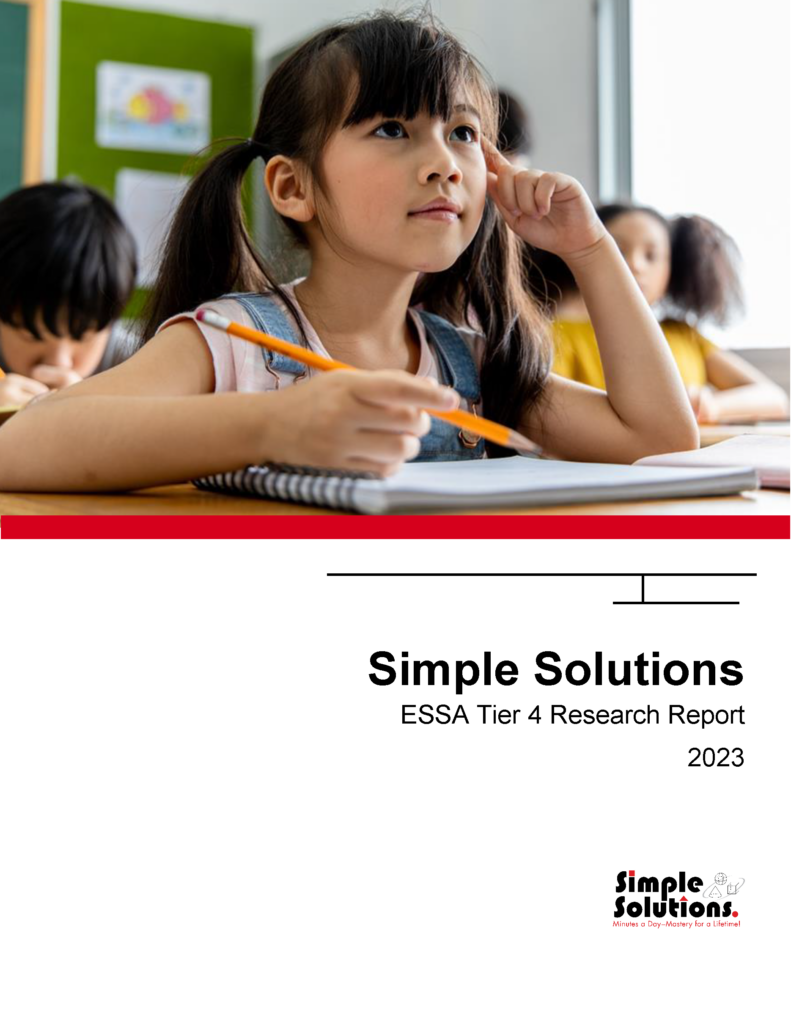 Simple Solutions ESSA T4 Research Report
